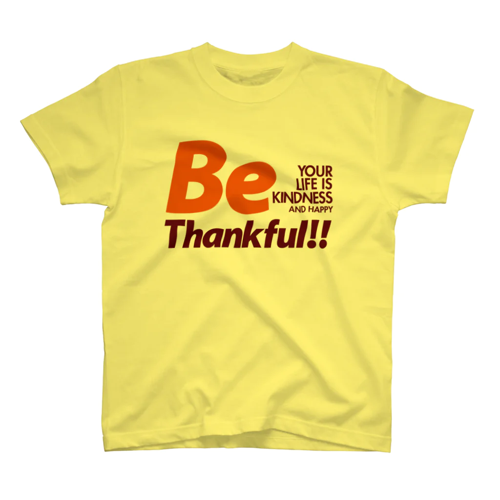 plusworksのBe Thankful Regular Fit T-Shirt