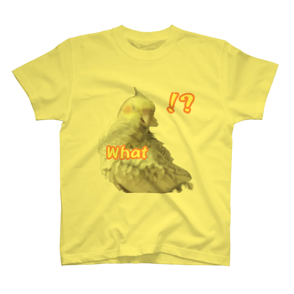 【ゆいみん】オカメインコとキノコの雑貨屋さんのびっくりオカメインコ Regular Fit T-Shirt