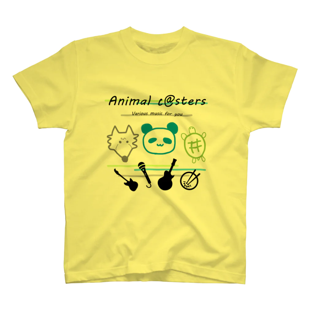 Animal c@sters バンドオリジナルグッズのAnimal c@sters ゆるデザイン Regular Fit T-Shirt