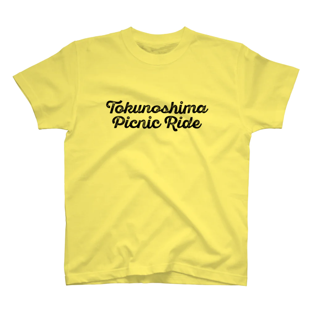 竹添星児のTokunoshima Picnic Ride （黒ロゴ） Regular Fit T-Shirt