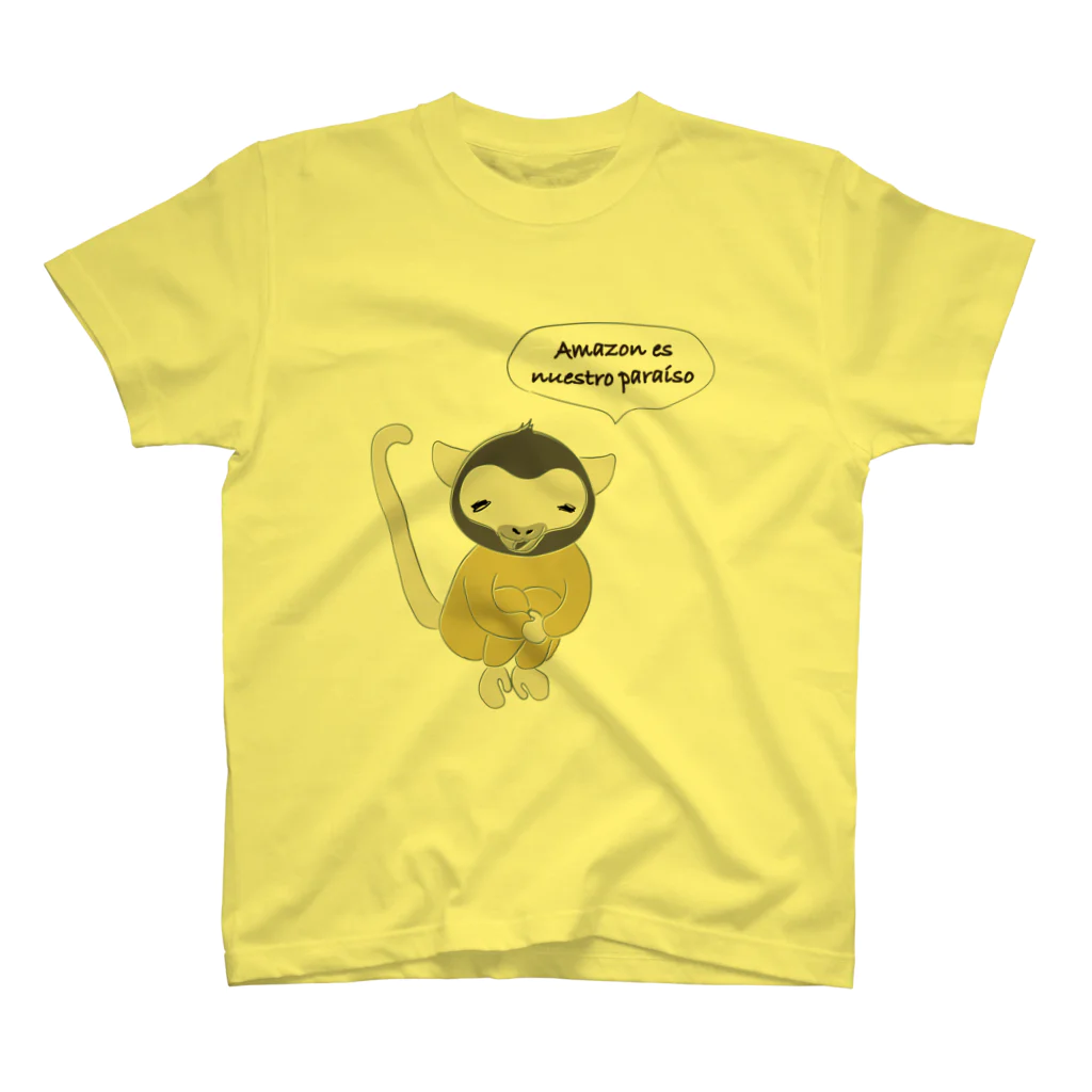 日本ボリビア人協会_アマゾンを助けたいプロジェクトのボリビアリスザル_アマゾンを助けたい Regular Fit T-Shirt