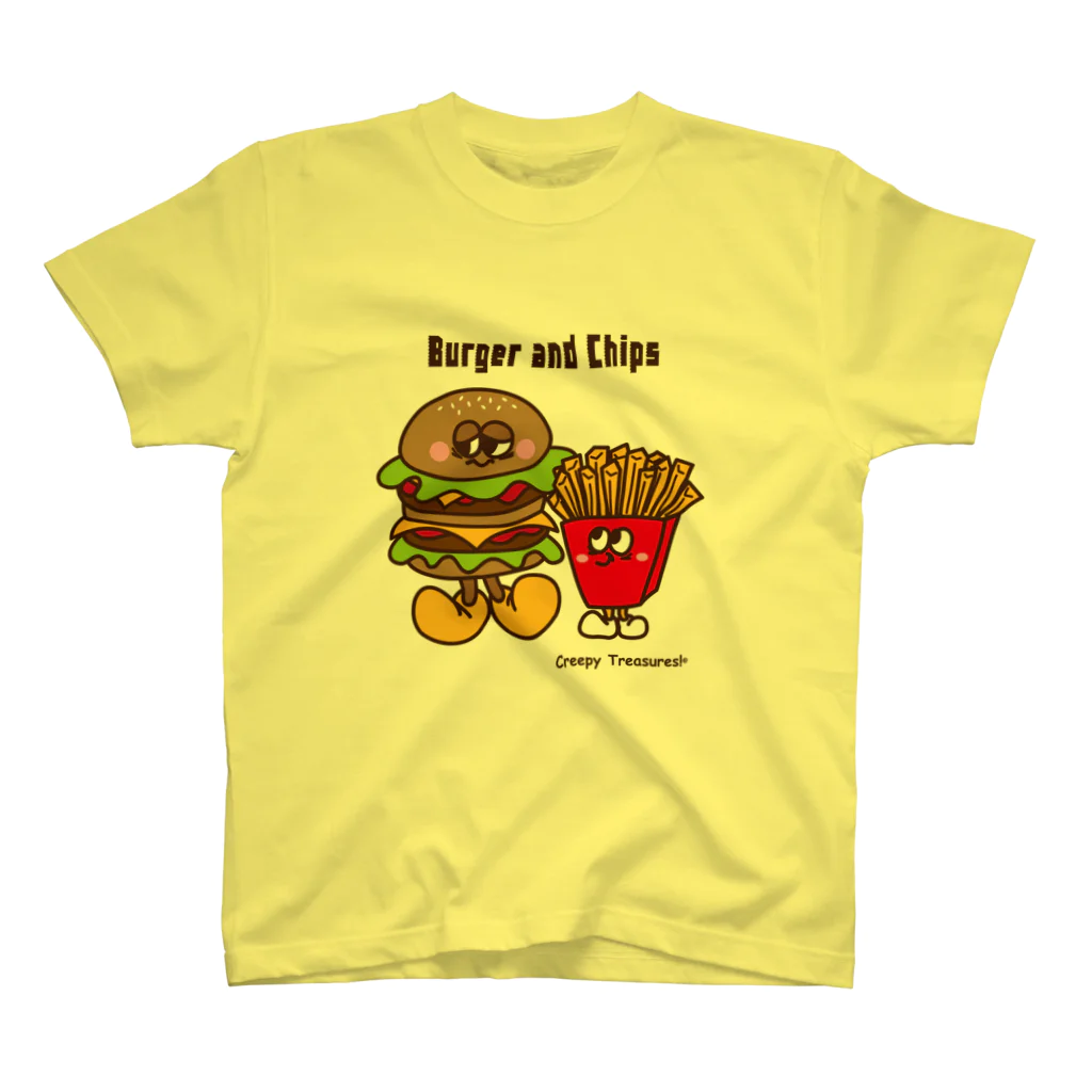 Creepy Treasures!のBurger and Chips Regular Fit T-Shirt