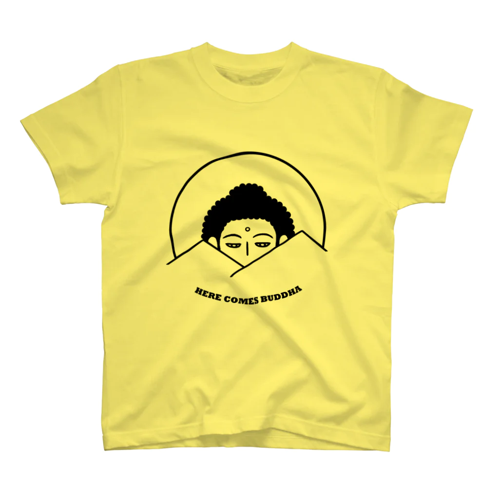 Bo tree teeのHere Comes Buddha スタンダードTシャツ