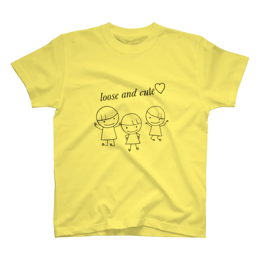 Loose and cuteのオリキャラ三兄弟 スタンダードTシャツ