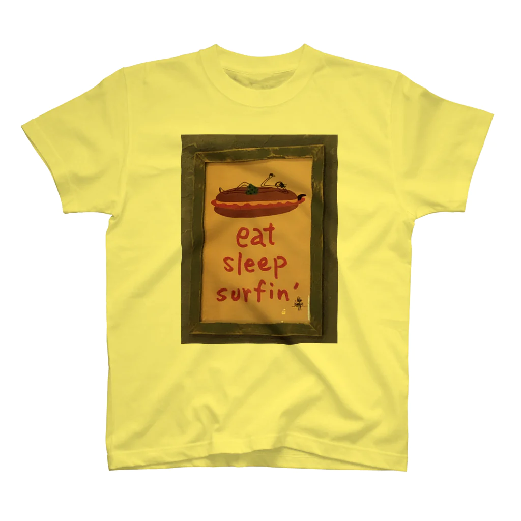 DA Shop  Hi-roshimi1980.のeat sleep surfin !! スタンダードTシャツ