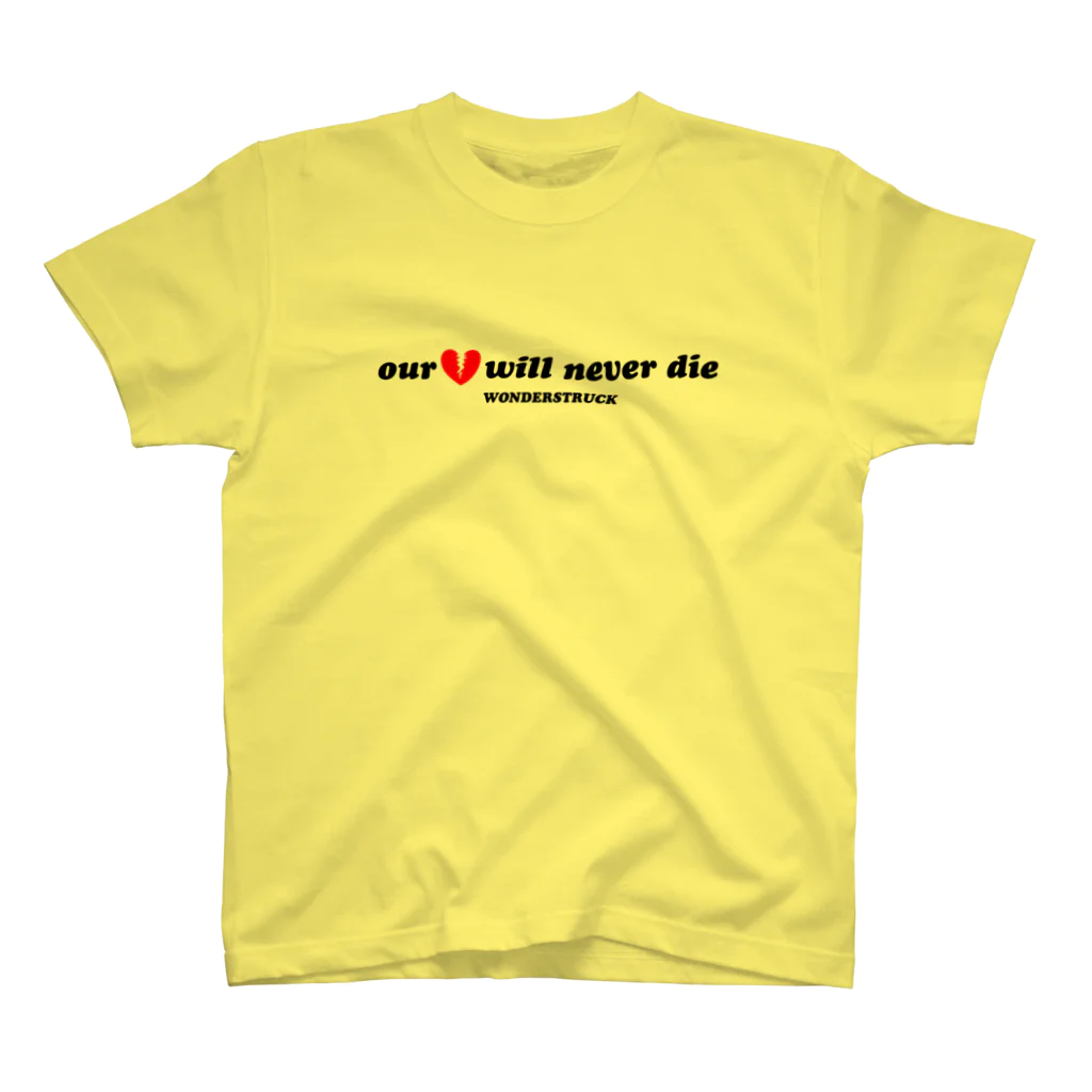 WONDERSTRUCK OFFICIAL WEB STOREのOUR HEARTS WILL NEVER DIE Regular Fit T-Shirt