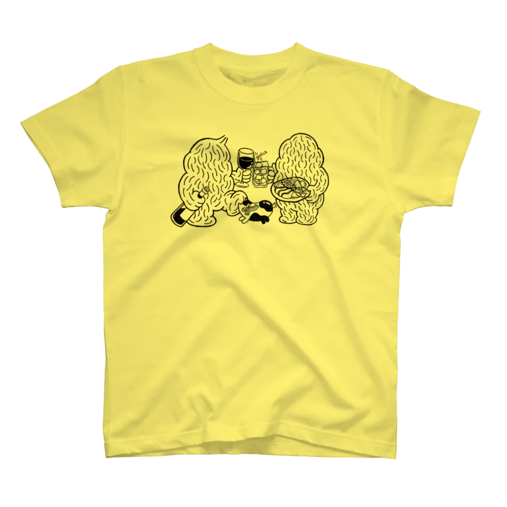 大衆バル GalickのGalick モンスター＆泥棒猫 Regular Fit T-Shirt
