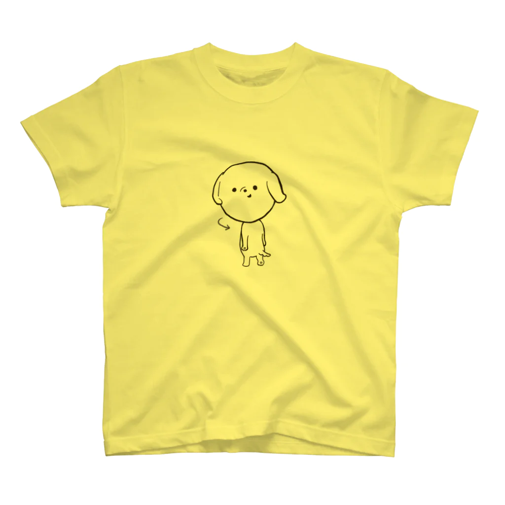 beth（ベス）の振り返るゆるいぬ スタンダードTシャツ