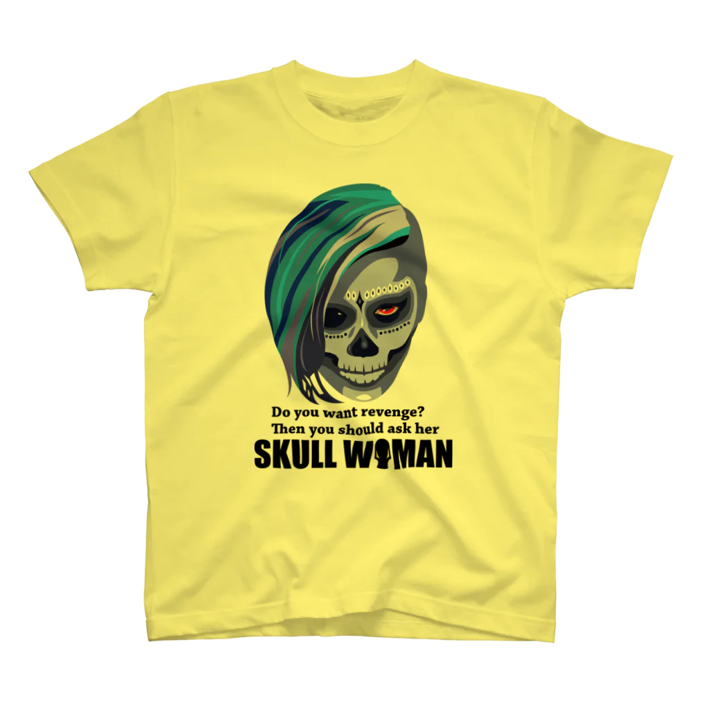 月が輝くこんな夜にのSkull woman スタンダードTシャツ