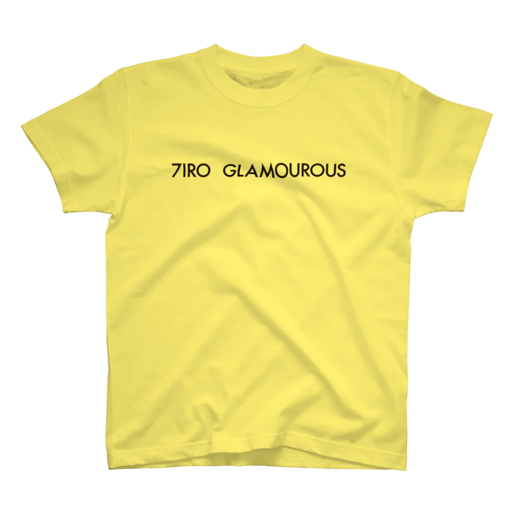 7IRO GLAMOUROUSの※ノエルあり黒文字 7IRO GLAMOUROUSシンプルロゴ  スタンダードTシャツ