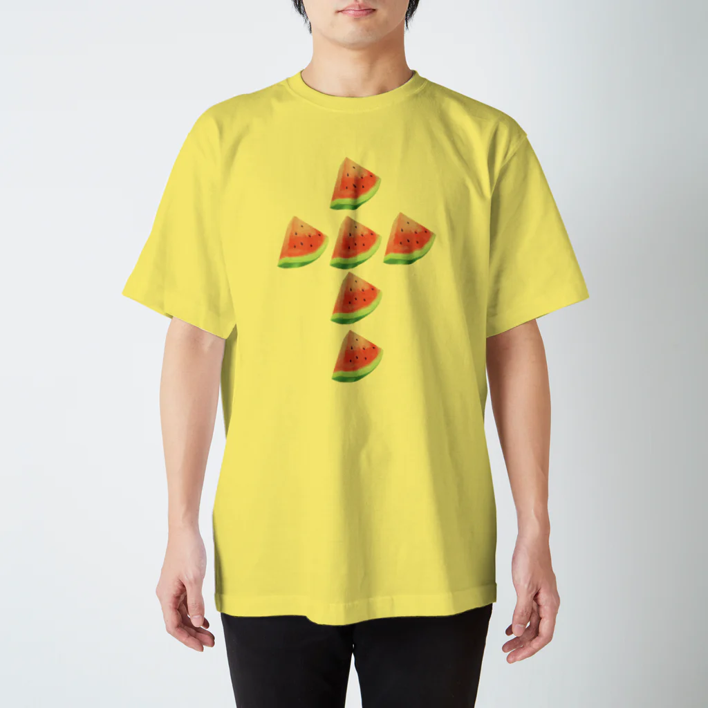 mameciiのすいかクロス Regular Fit T-Shirt