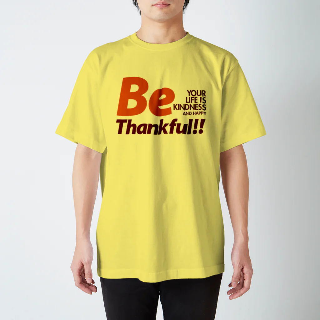 plusworksのBe Thankful Regular Fit T-Shirt