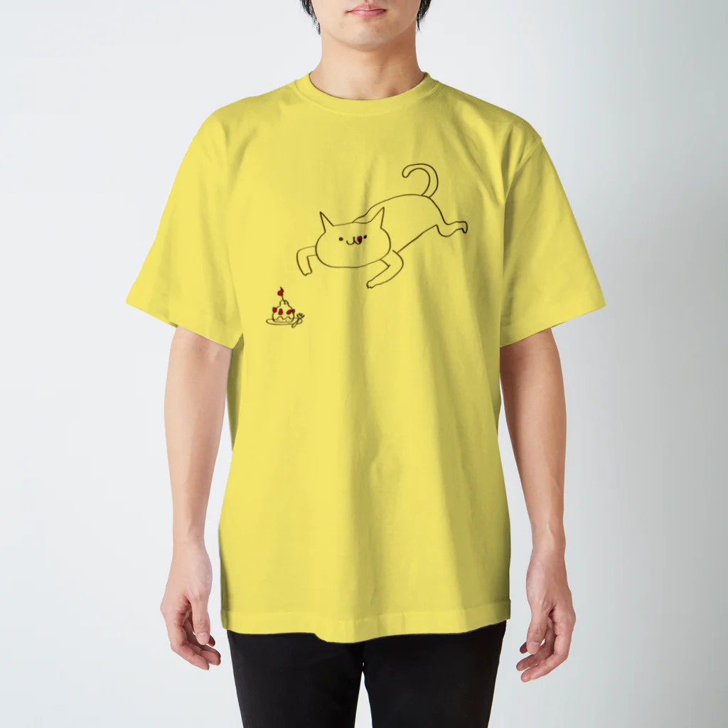 nicospyderのすいーつねこ スタンダードTシャツ