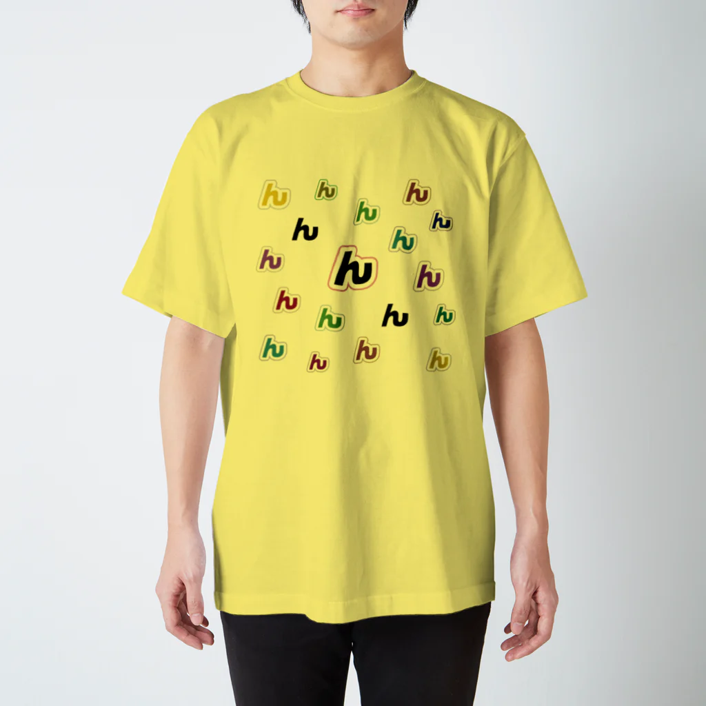 npanpaのんぱんぱ　「ん」スタンダードＴシャツ (カラフル） Regular Fit T-Shirt