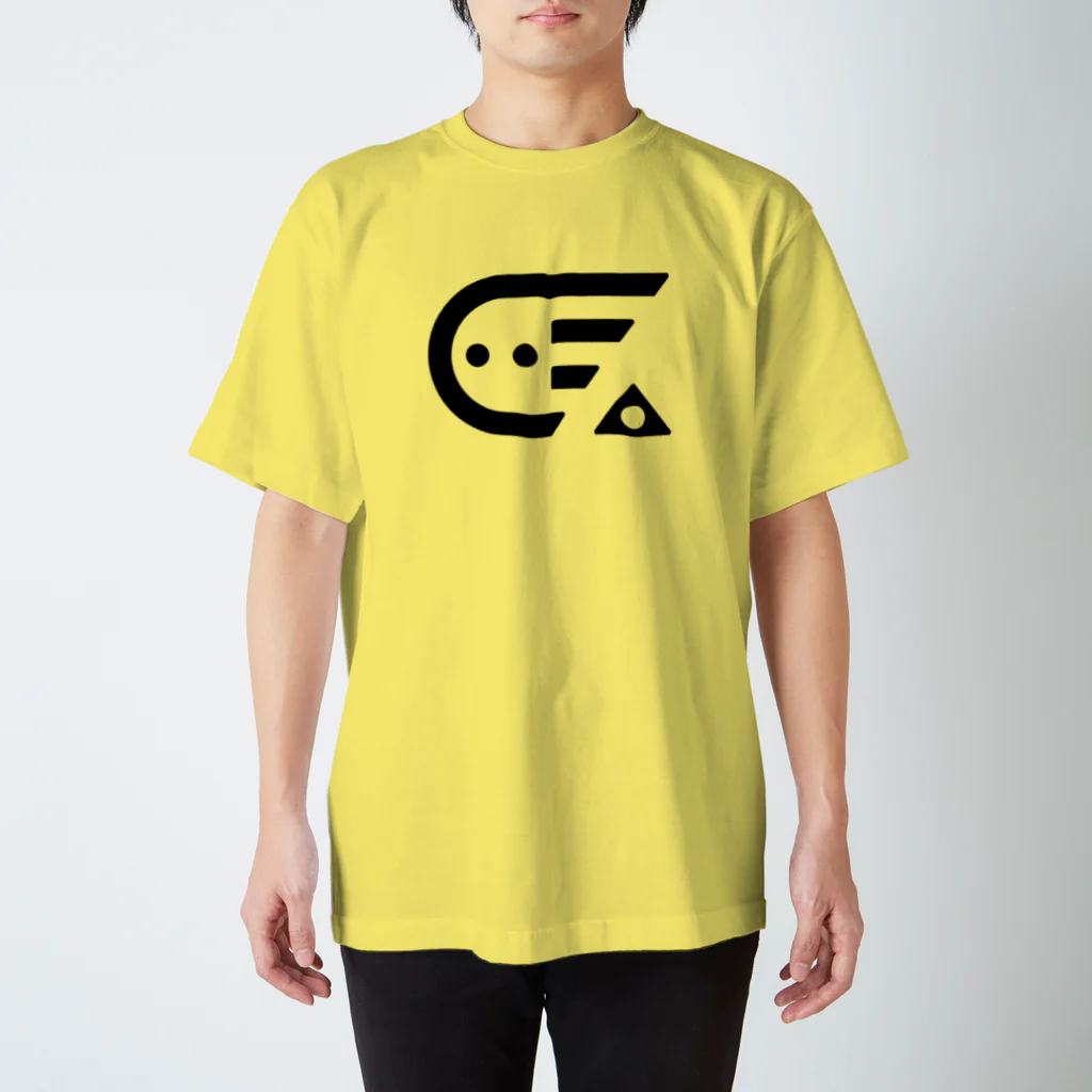 - SHIKERI -のしけ丸 ロゴ(Black) Regular Fit T-Shirt