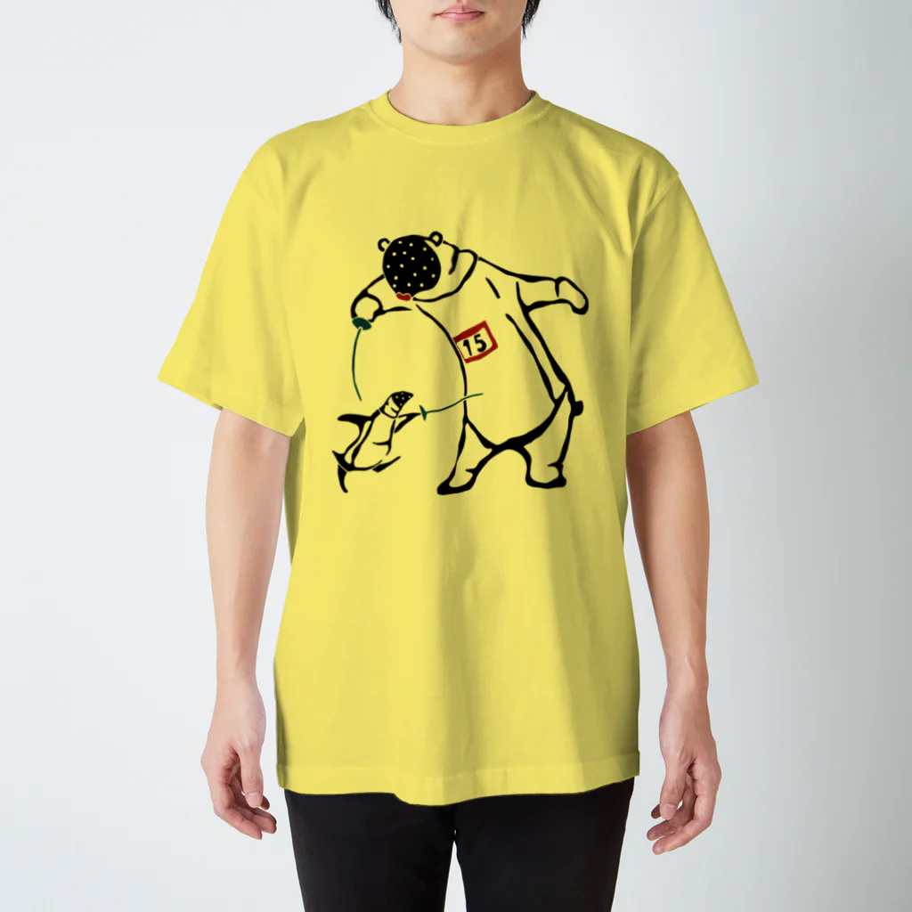 動物たちの日常のフェンシング　Fencing スタンダードTシャツ