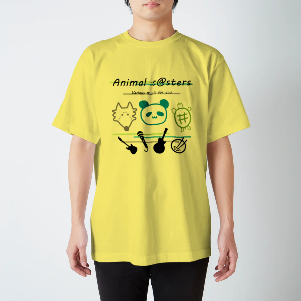 Animal c@sters バンドオリジナルグッズのAnimal c@sters ゆるデザイン スタンダードTシャツ