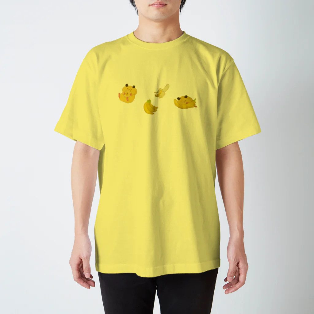 栞子のバナナとハムちゃん スタンダードTシャツ