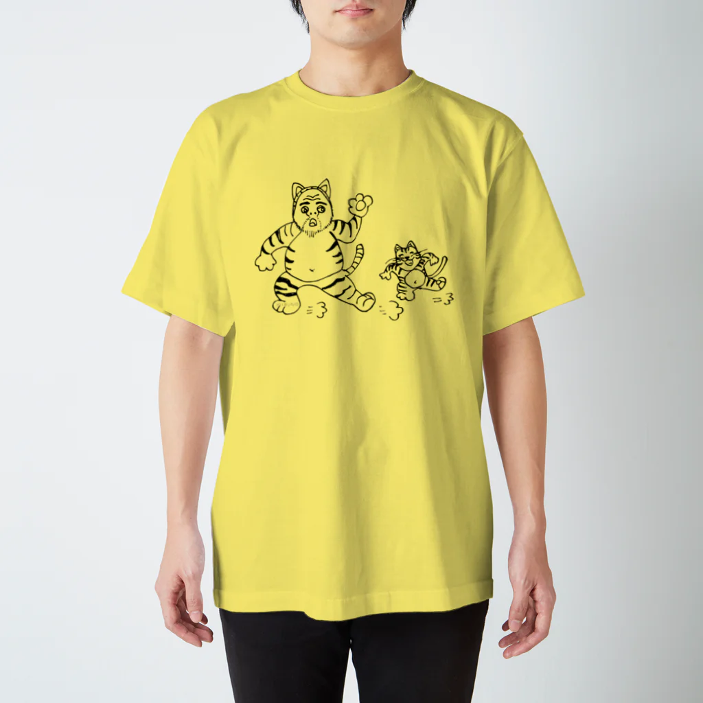 MIRUNOの「ねこおじさん、踊る」 スタンダードTシャツ