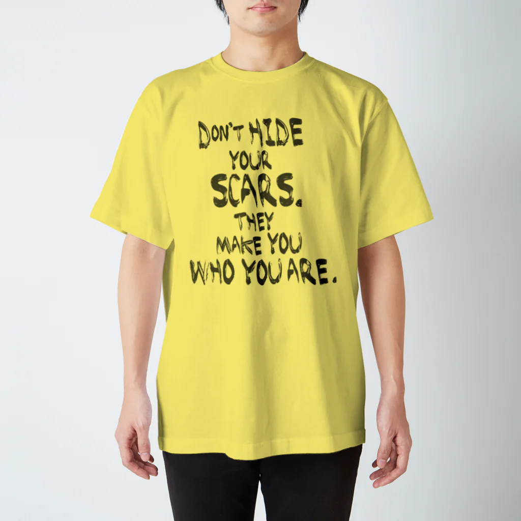 SCARSのDon't hide your scars! スタンダードTシャツ