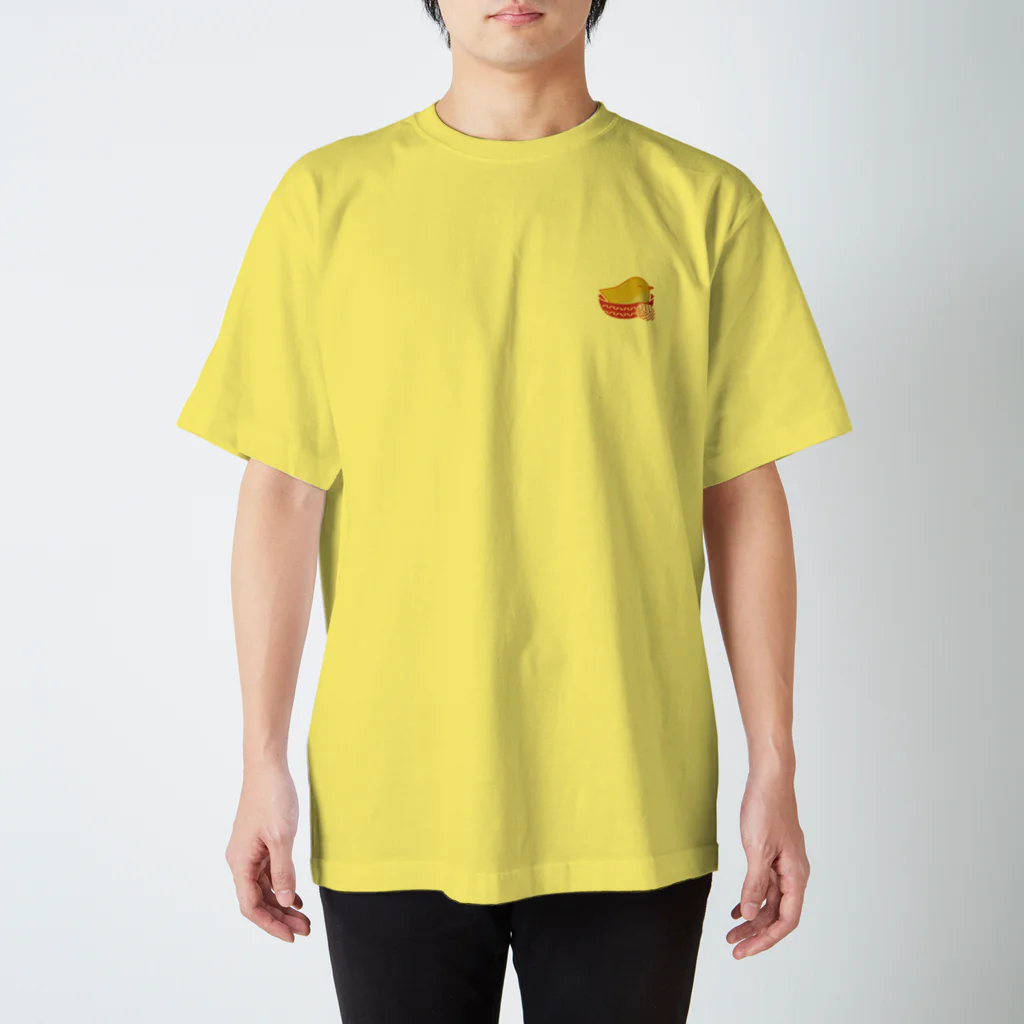 手編みの鳥の巣を届ける会のロゴ小 Regular Fit T-Shirt