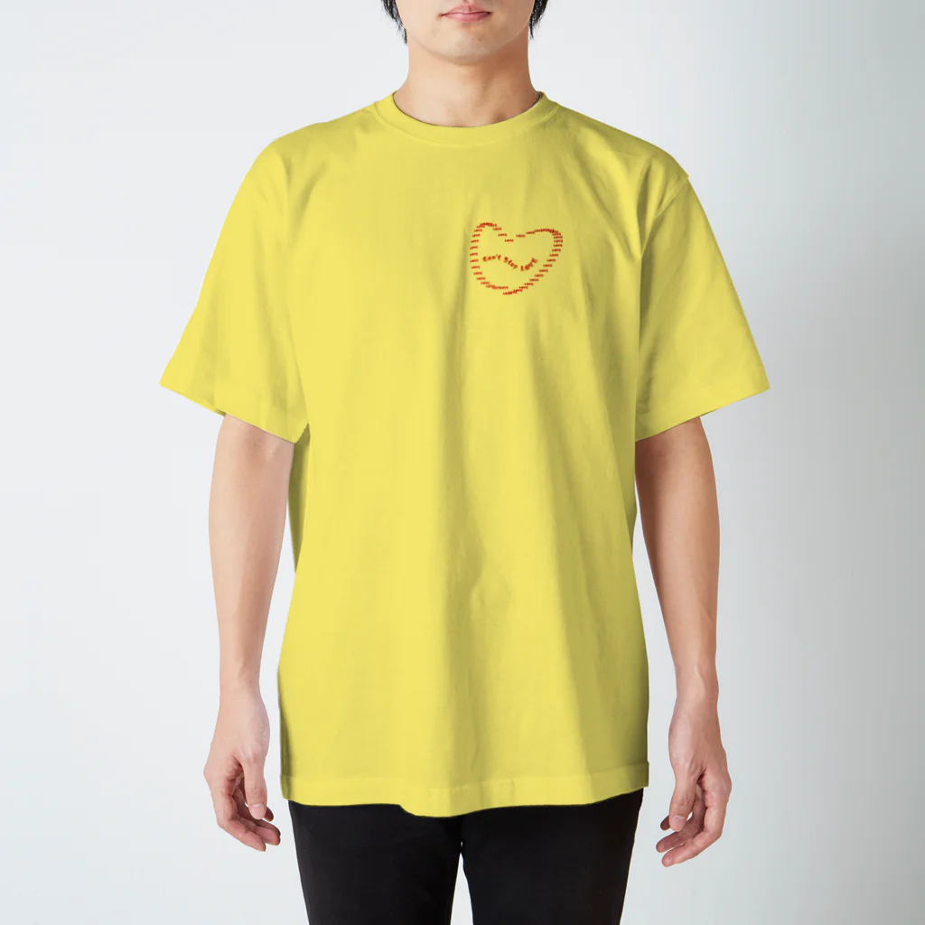 BE UPWARDのcan’t stop love Regular Fit T-Shirt