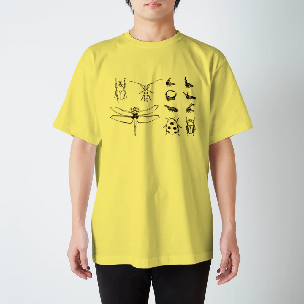 nyoro-nyoroの昆虫図鑑 スタンダードTシャツ