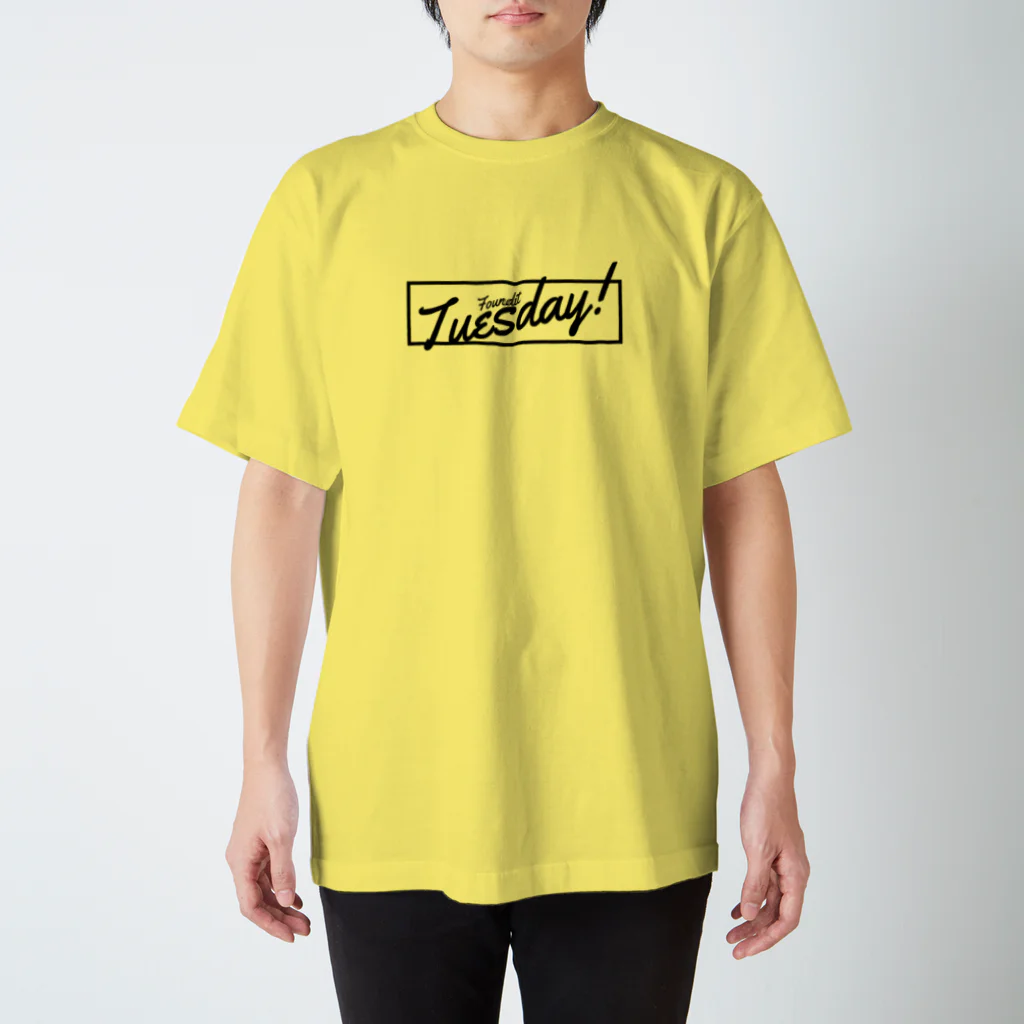 FounditのTuesday!(black) Regular Fit T-Shirt