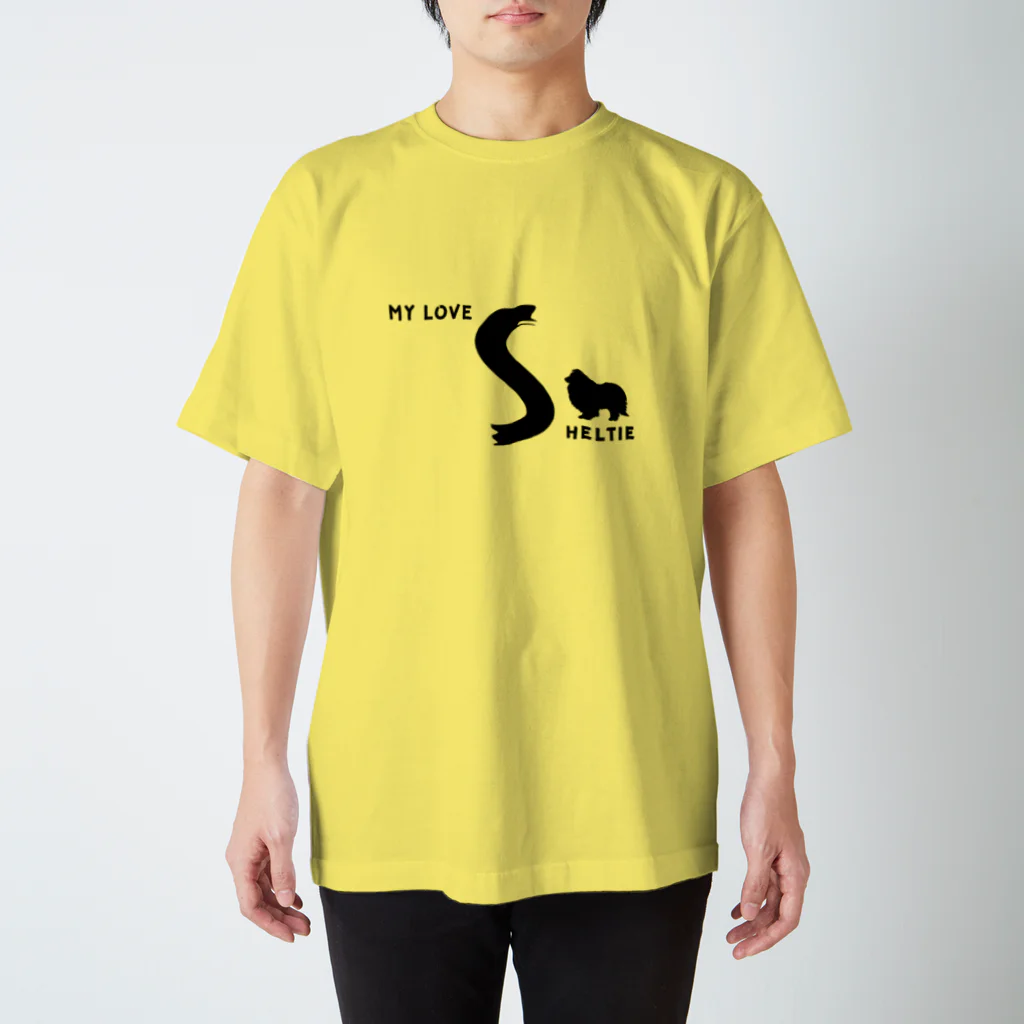 onehappinessのMY LOVE SHELTIE（シェルティ） Regular Fit T-Shirt