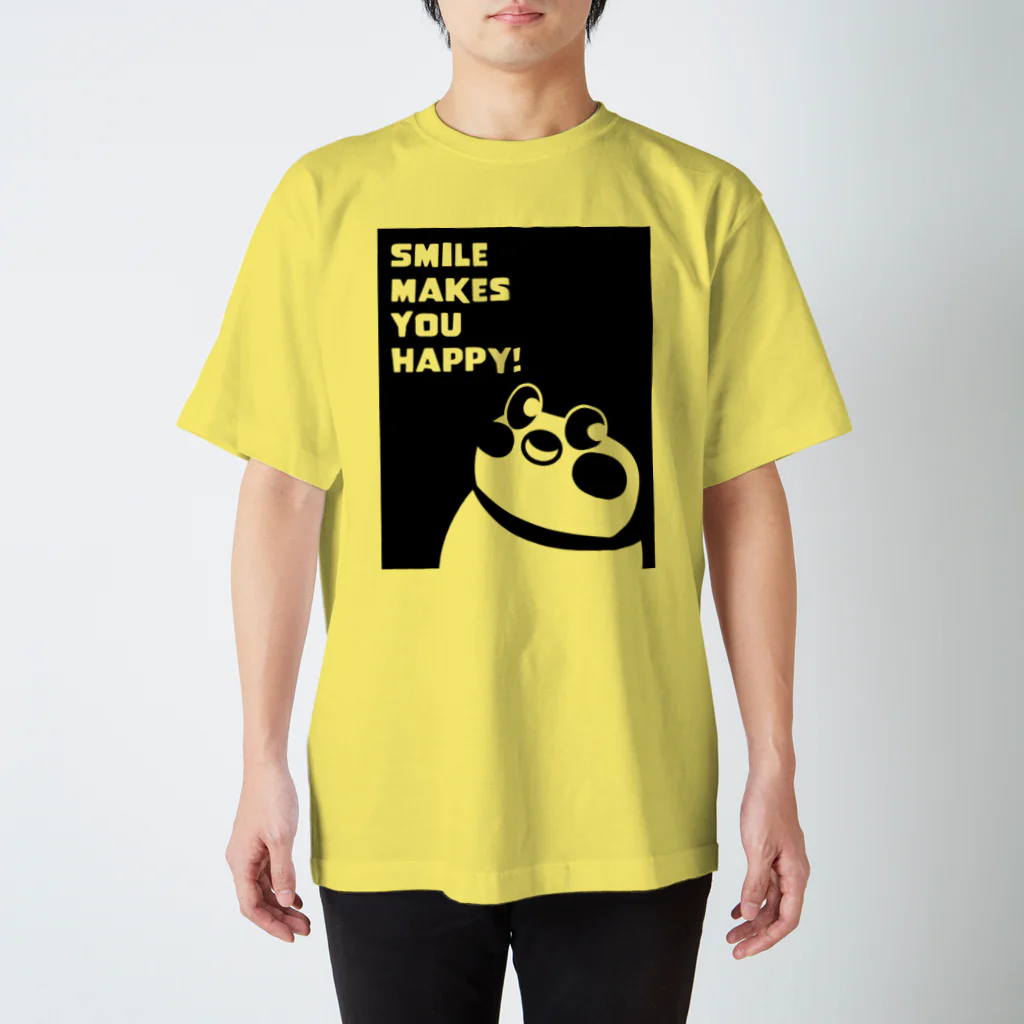 “すずめのおみせ” SUZURI店のSmile makes you happy スタンダードTシャツ