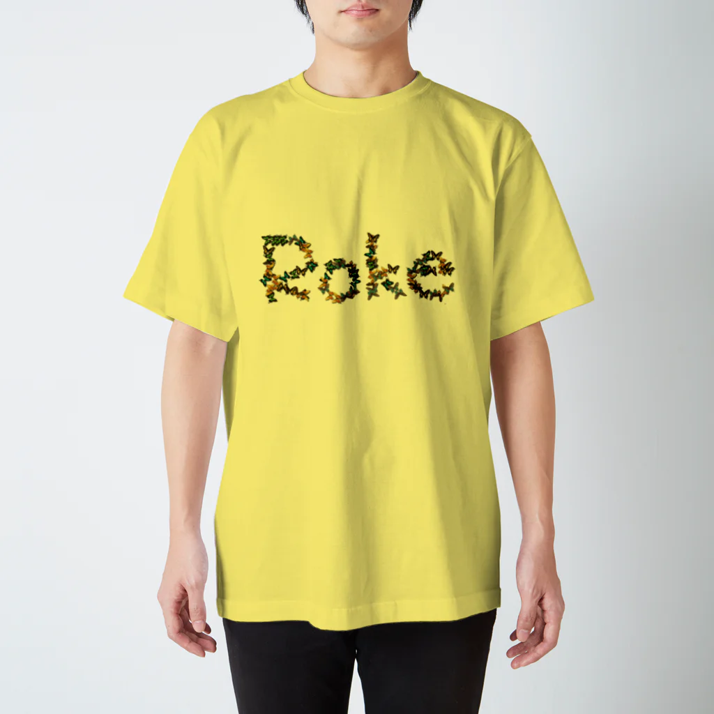 RISE のRISE　蝶柄RokeロゴTシャツ スタンダードTシャツ