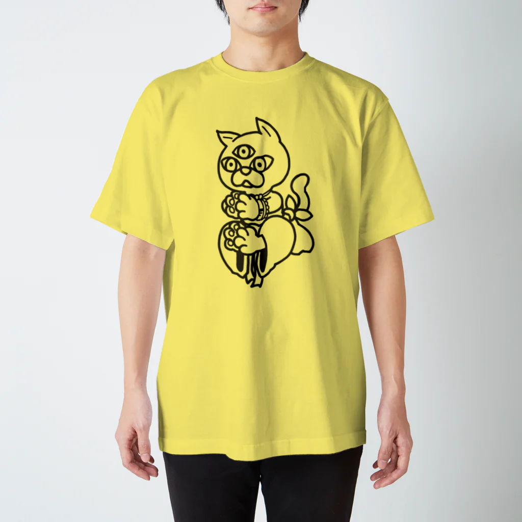 しっきーのみつめねこ スタンダードTシャツ