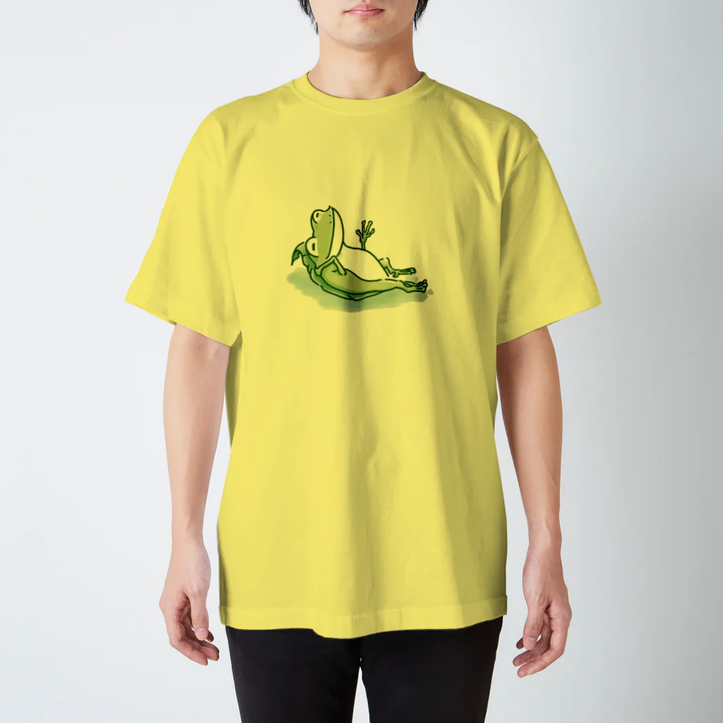 Poooompadoooourの宇田山茶舗(うたやまちゃほ)  居眠りカエル Regular Fit T-Shirt