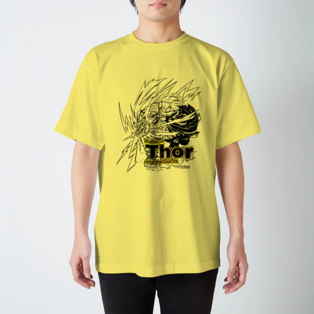 みなぎ得一の雷神：トール スタンダードTシャツ