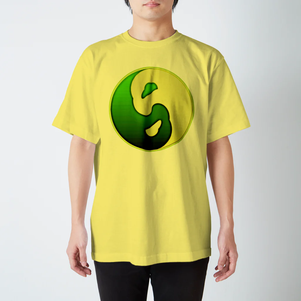 紫園+sion+(麗舞+reybu+)の【陰陽和合🌕月夜ニ💚】 Regular Fit T-Shirt