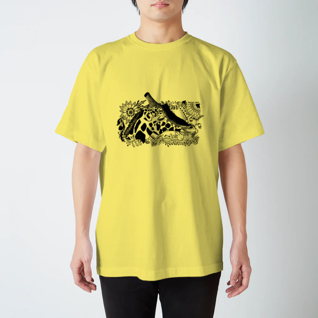 どんすけのGiraffa camelopardalis スタンダードTシャツ