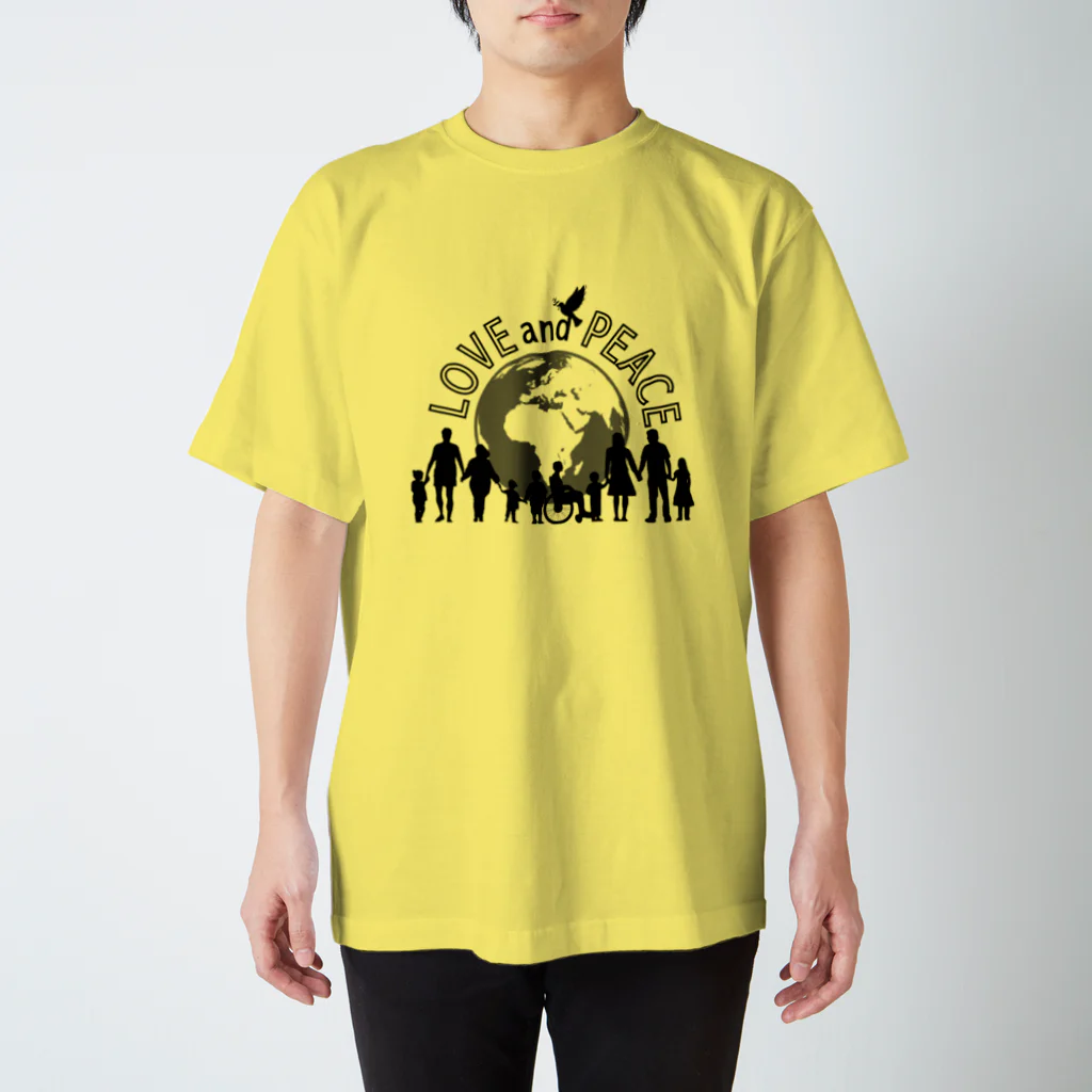 insparation｡   --- ｲﾝｽﾋﾟﾚｰｼｮﾝ｡のLOVE and PEACE スタンダードTシャツ