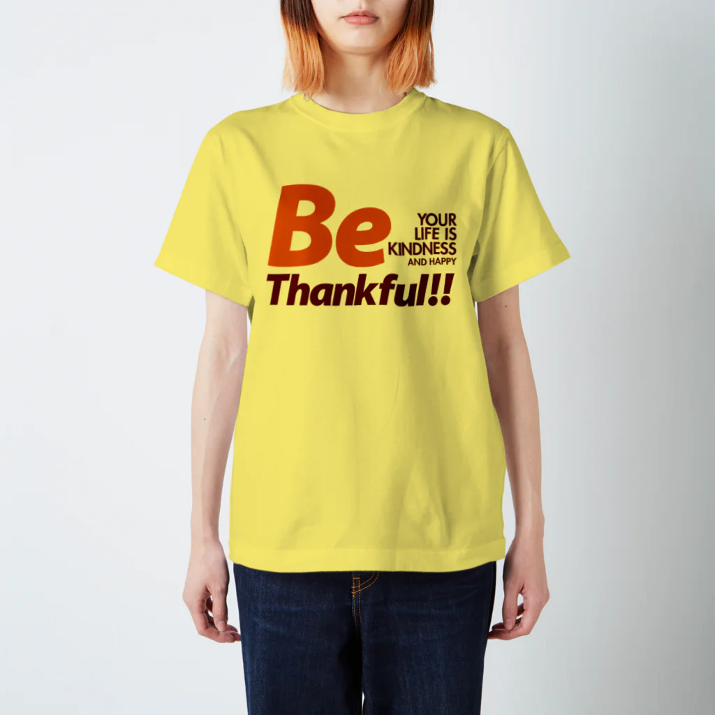 plusworksのBe Thankful Regular Fit T-Shirt