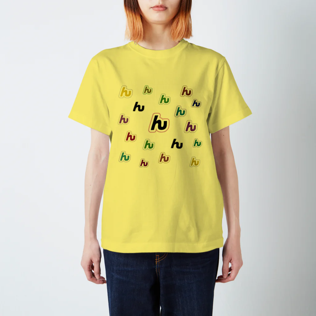 npanpaのんぱんぱ　「ん」スタンダードＴシャツ (カラフル） スタンダードTシャツ