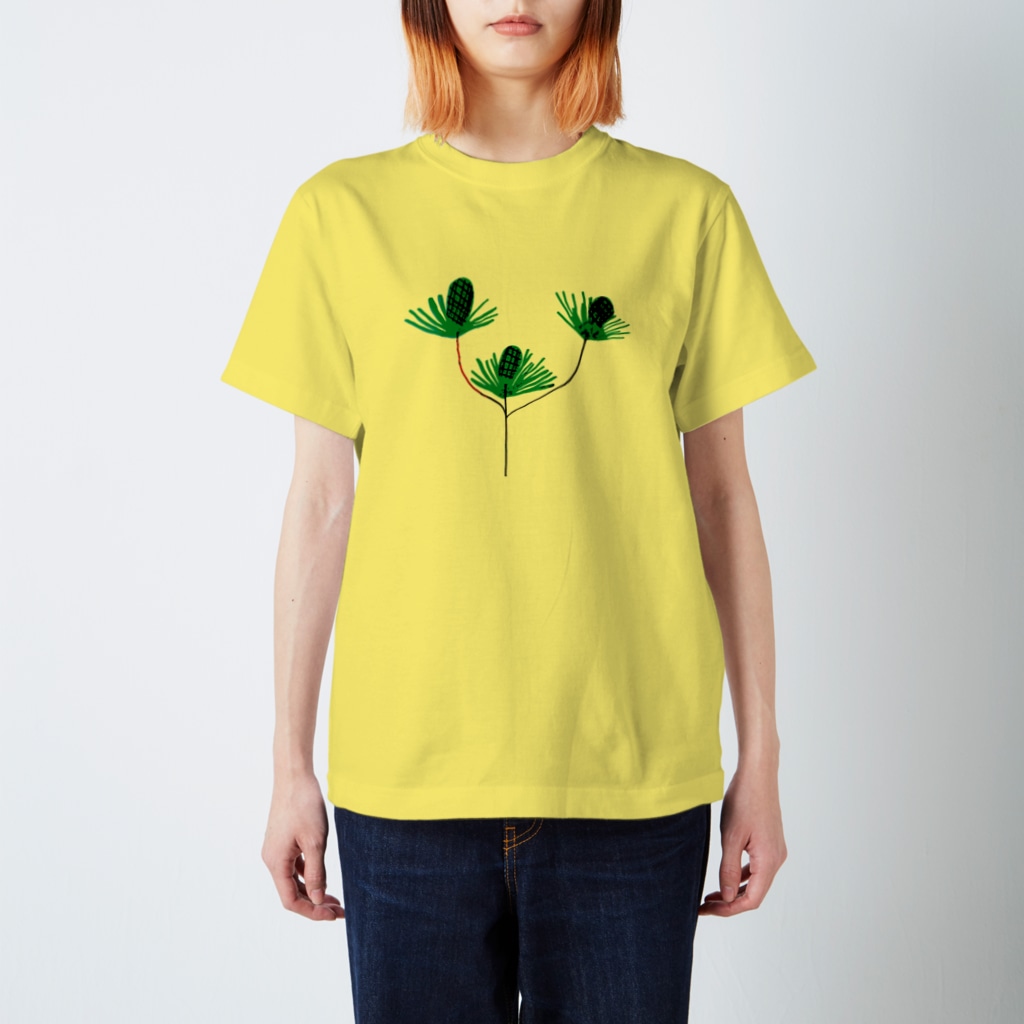 さとやま図案の松 Regular Fit T-Shirt