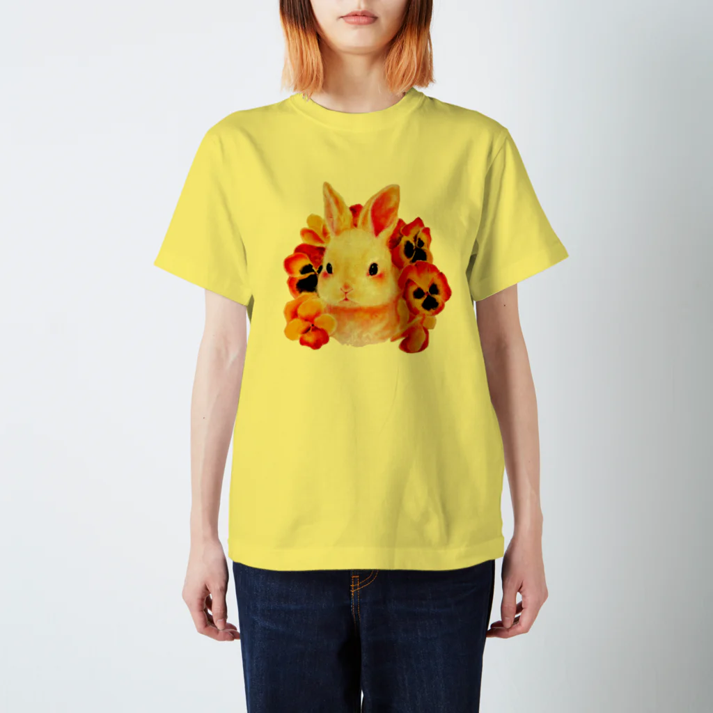 笹村かなの子うさぎのパンサ スタンダードTシャツ