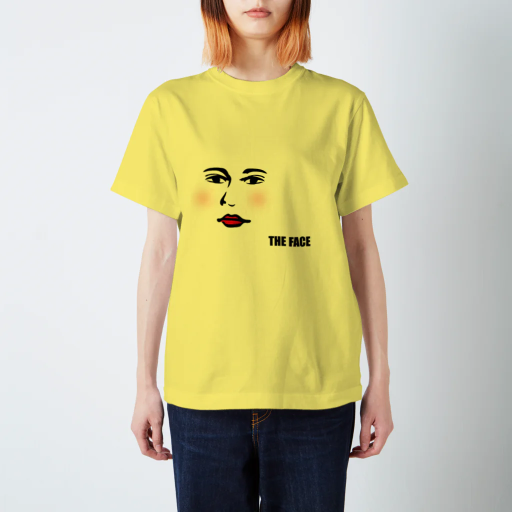 サラスズのTHE FACE 頬紅・口紅バージョン スタンダードTシャツ