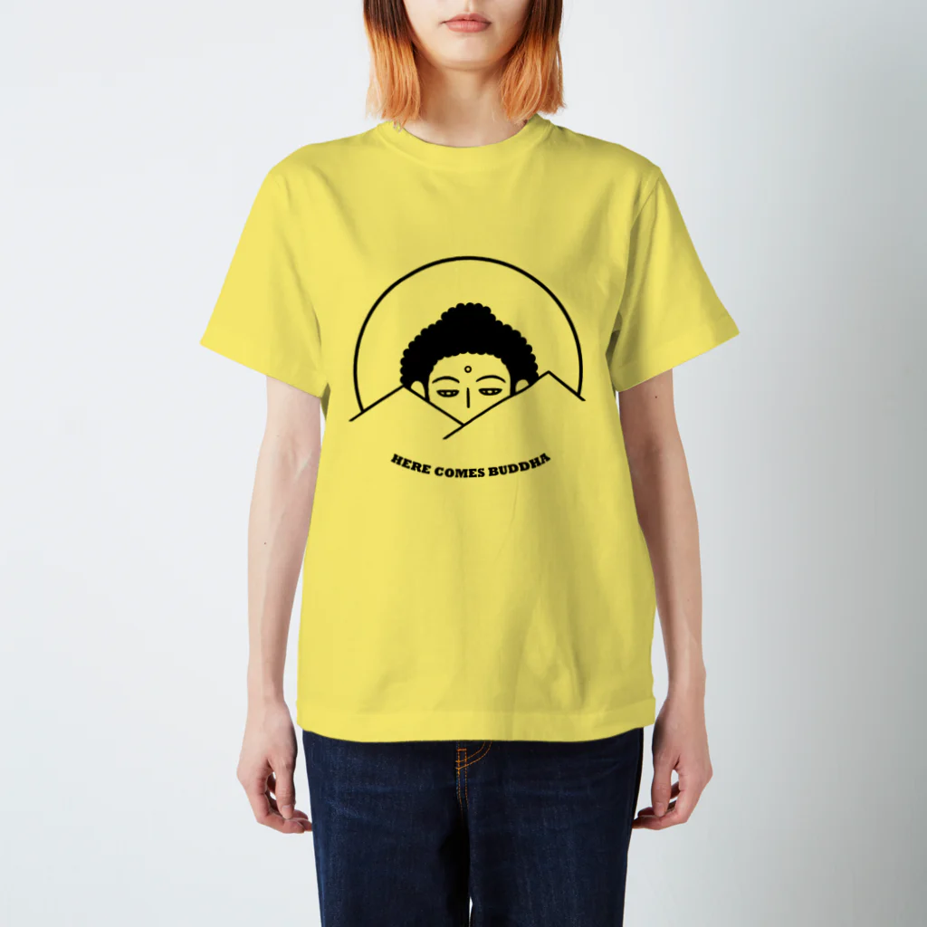 Bo tree teeのHere Comes Buddha Regular Fit T-Shirt