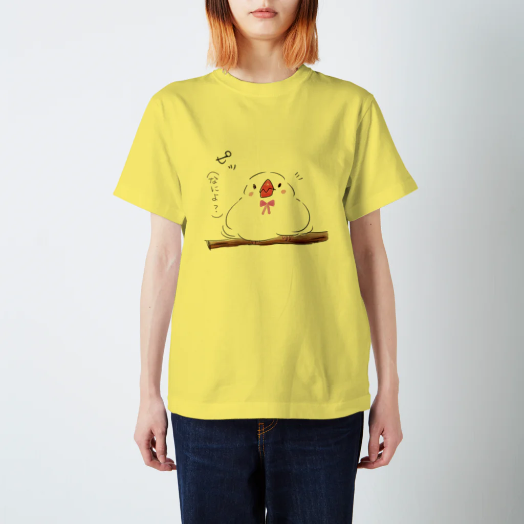 おしゃれ文鳥とその仲間たちの寝起きでもバッチリ スタンダードTシャツ