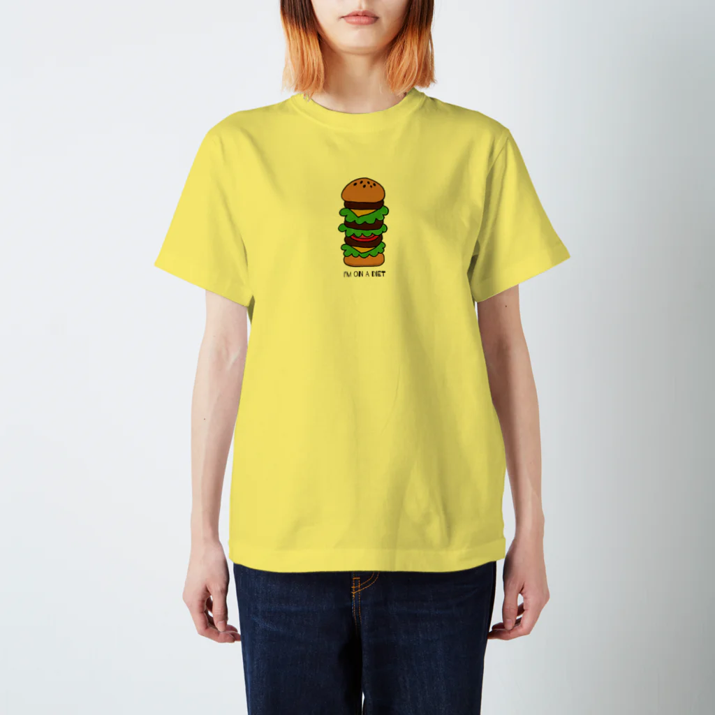 smilemiのI'm on a diet スタンダードTシャツ