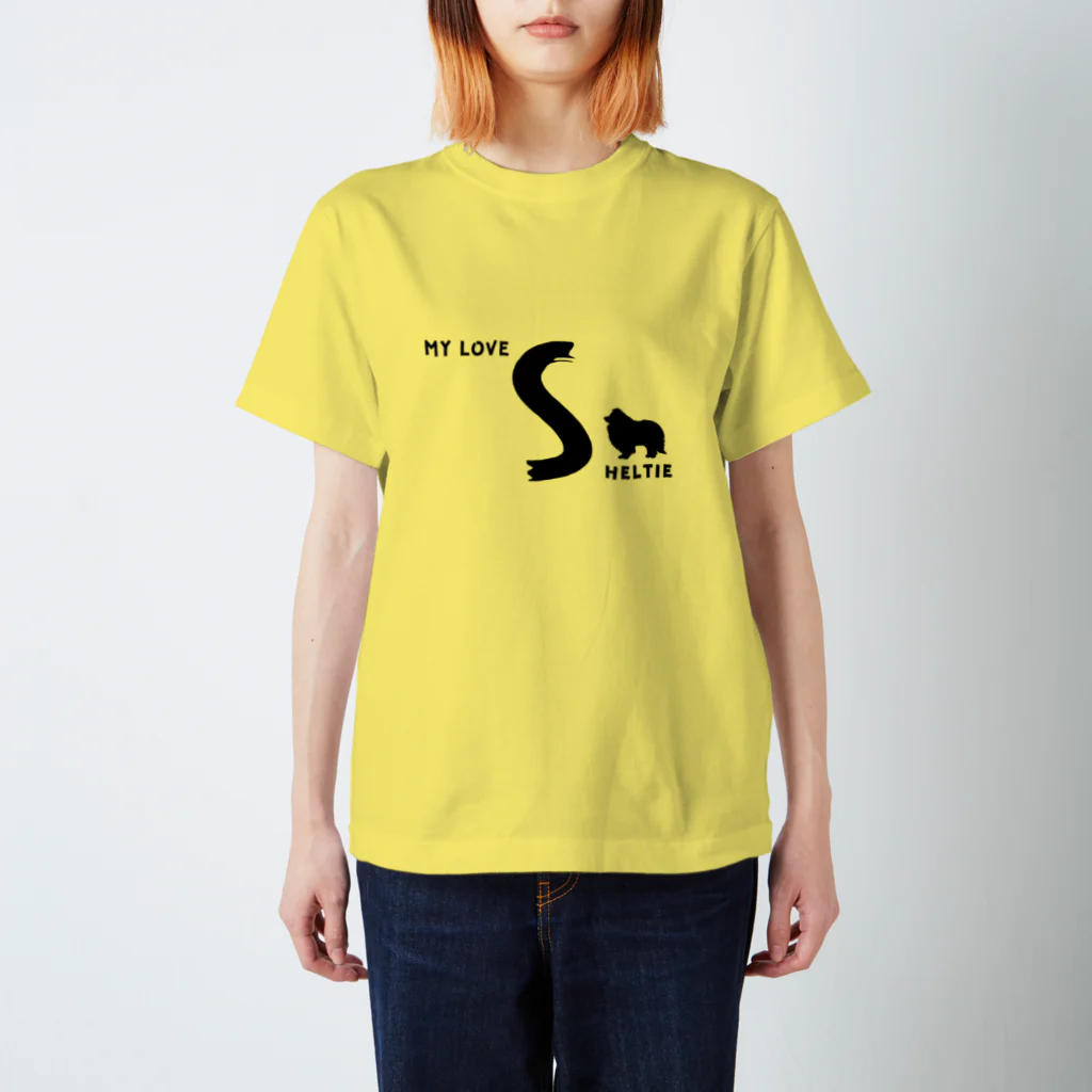 onehappinessのMY LOVE SHELTIE（シェルティ） スタンダードTシャツ