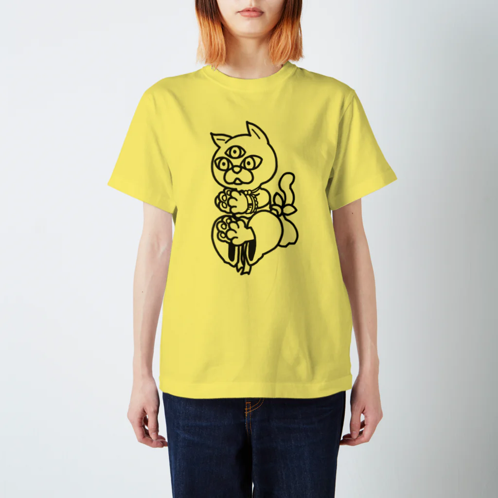 しっきーのみつめねこ スタンダードTシャツ