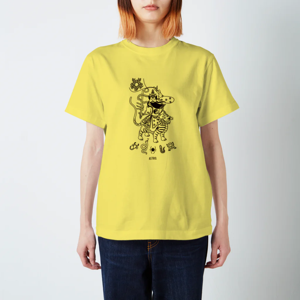 Astrio SUZURI店の鍾馗 五毒符咒 Regular Fit T-Shirt