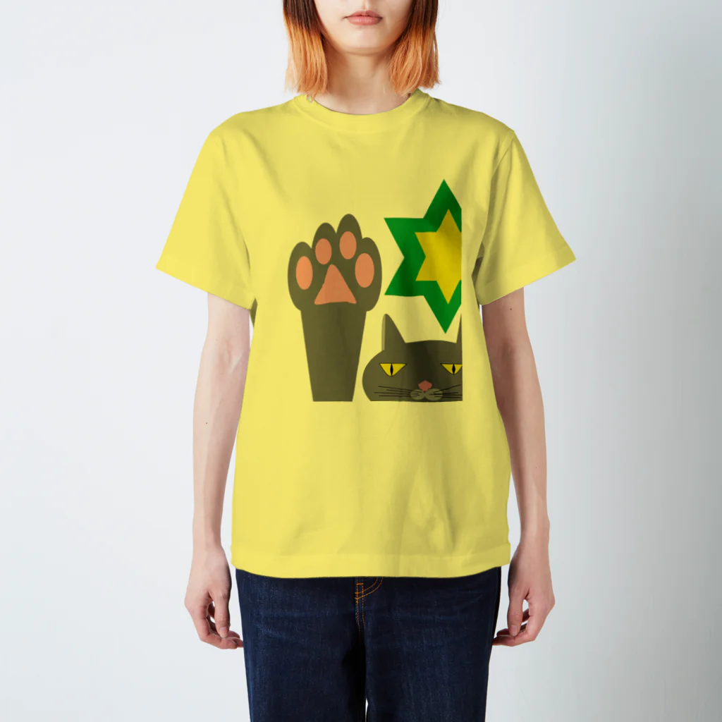 みゃーこでパープルの猫のあいさつ Regular Fit T-Shirt