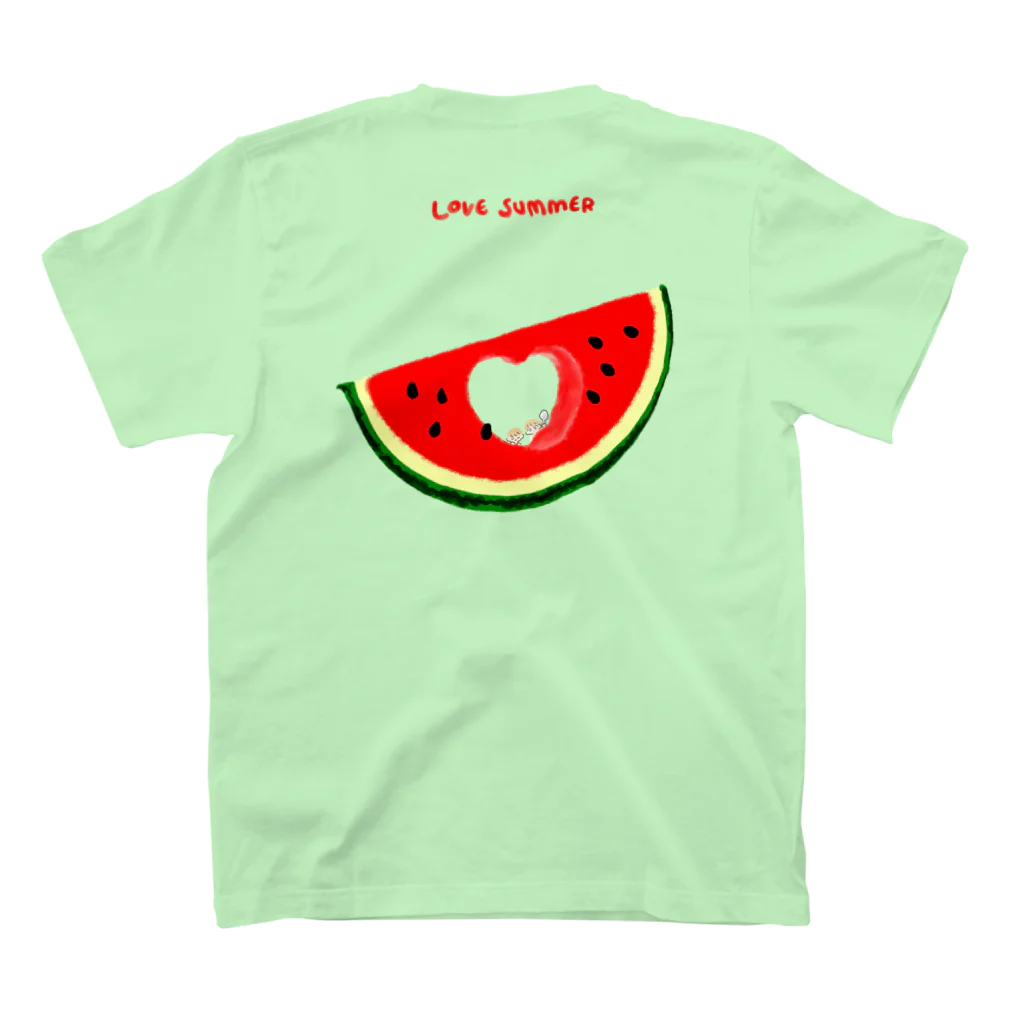 あけたらしろめのLOVE SUMMER スタンダードTシャツの裏面